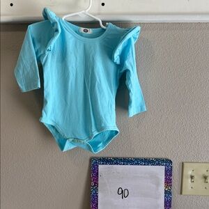 Blue Long Sleeve Kids One Piece